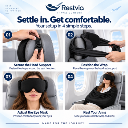 Restvia - First Class 3-in-1 Travel Sleep Set